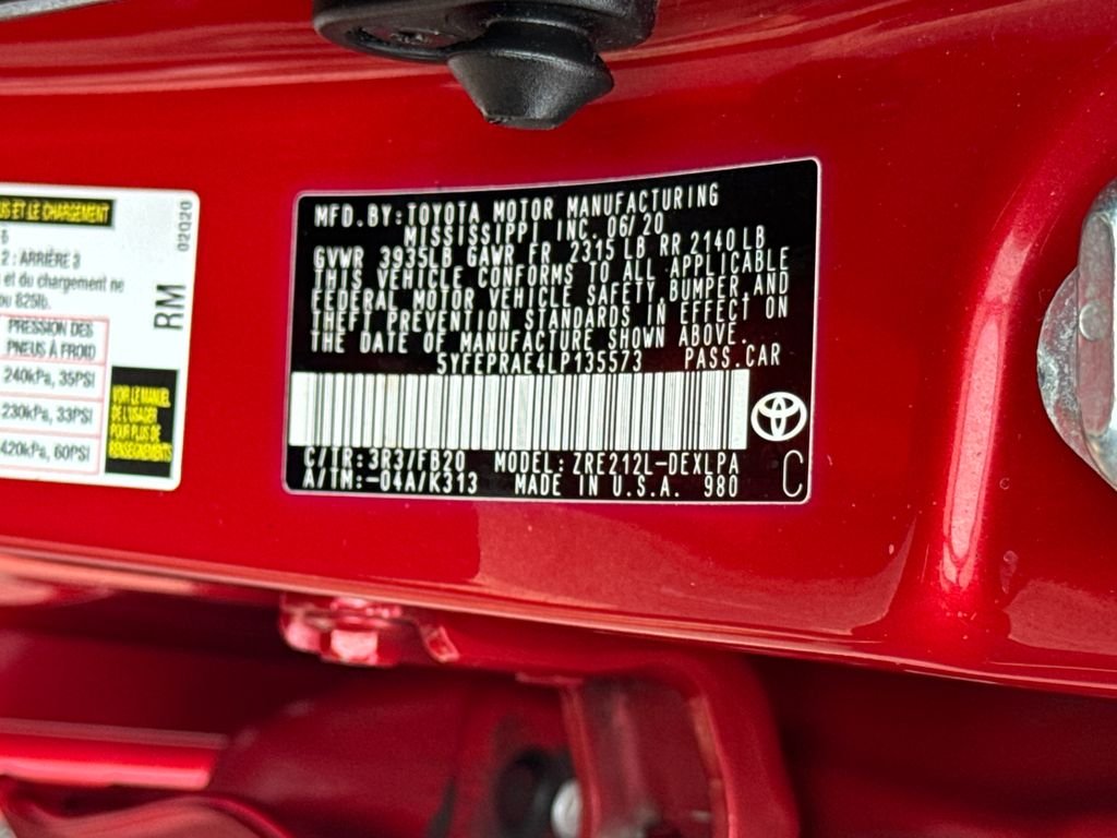Used 2020 Red Toyota LE image 47