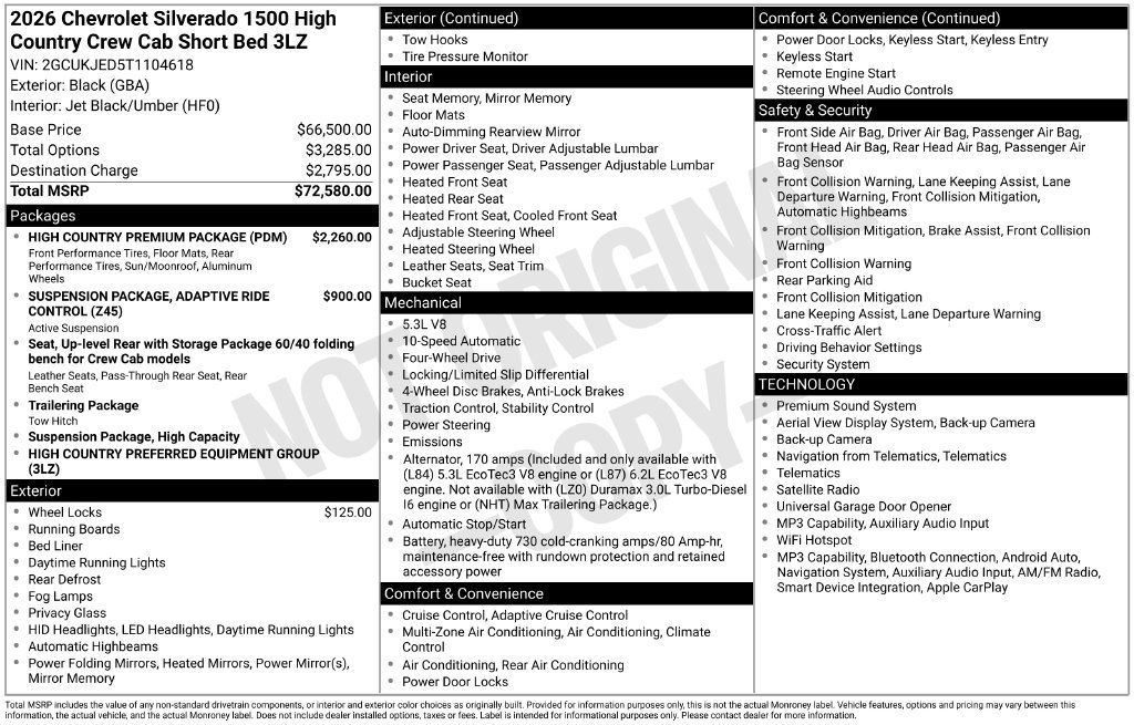 2026 Chevrolet Silverado 1500 High Country - Photo 32