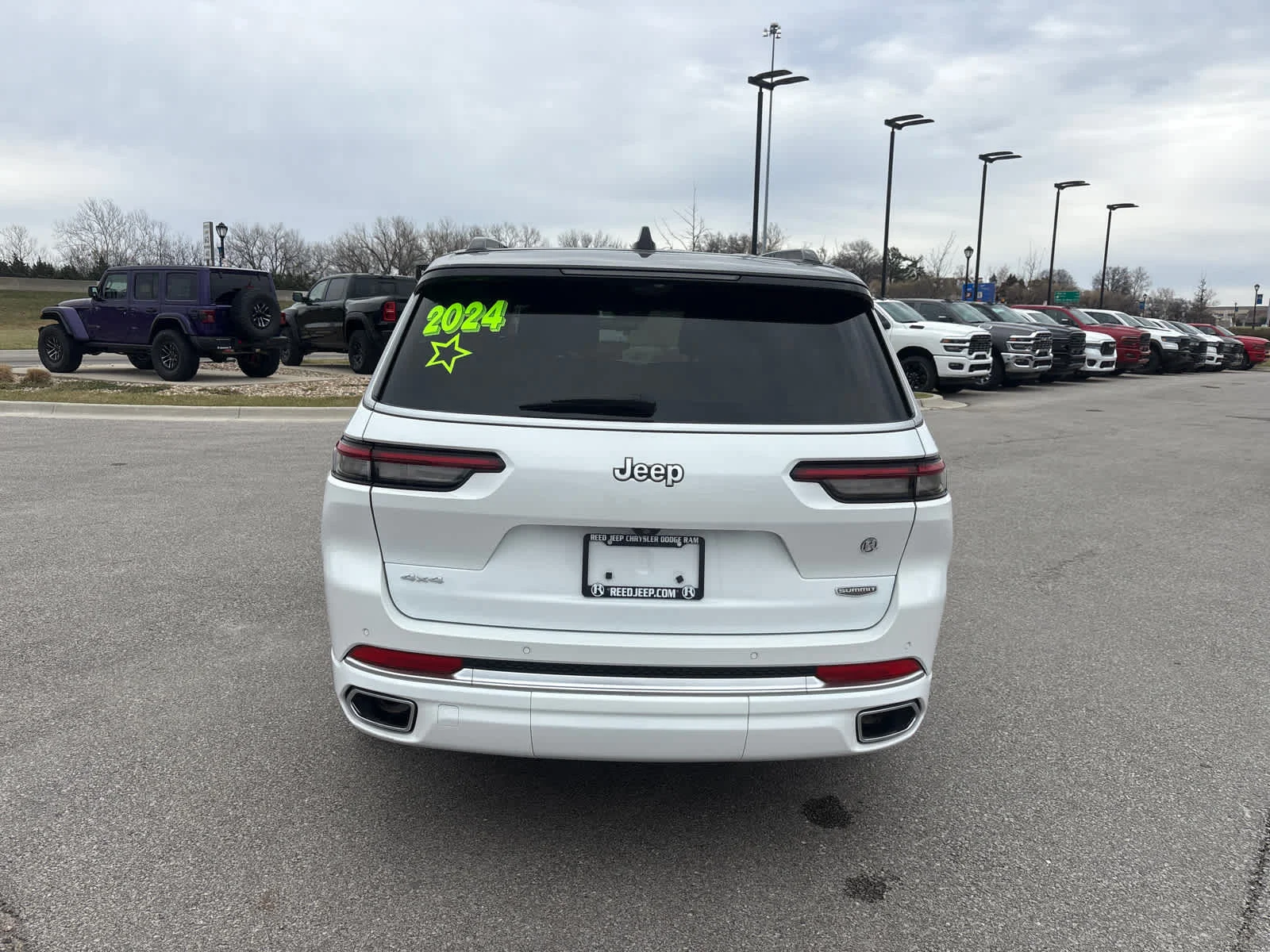 Used 2024 Bright White Clearcoat Jeep Summit image 8