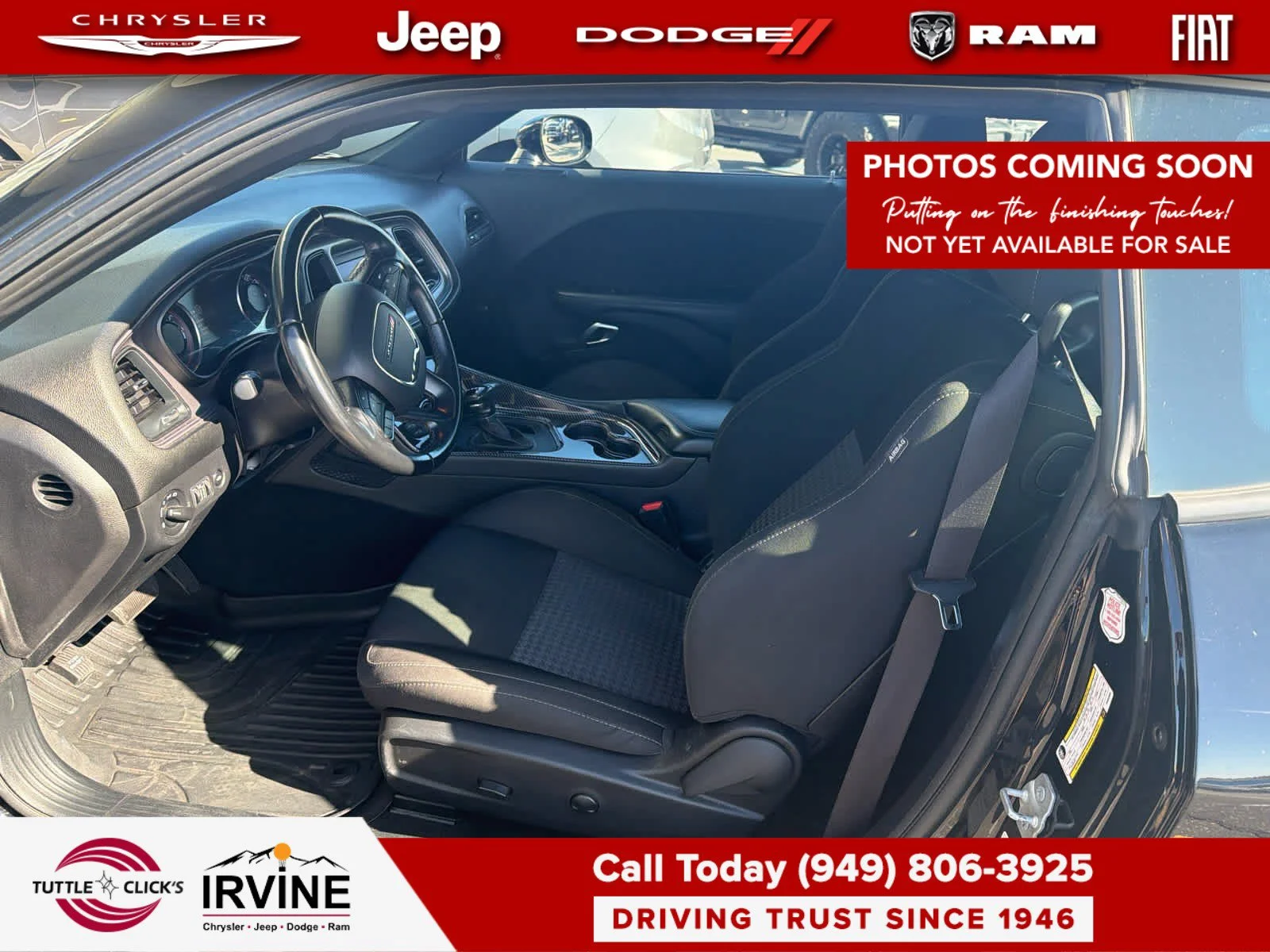 Used 2023 Pitch Black Clearcoat Dodge GT image 5
