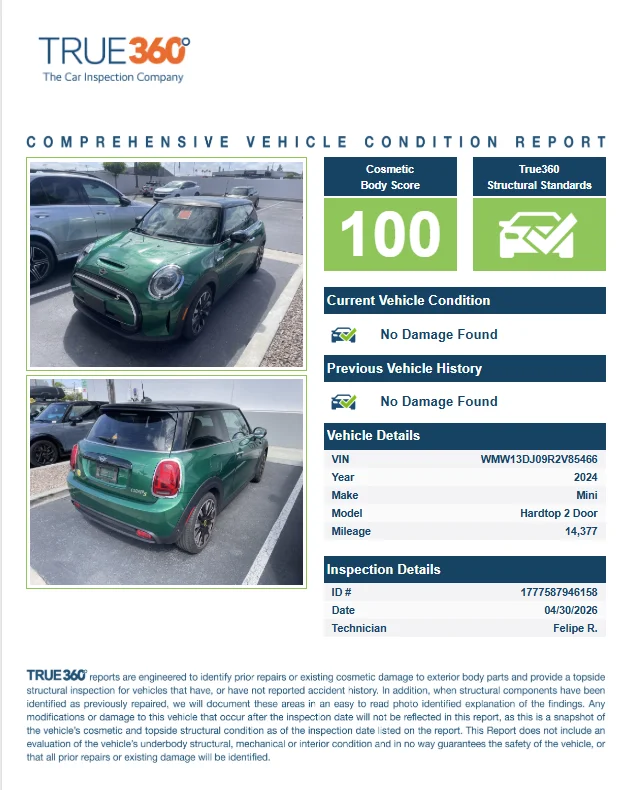Used 2024 MINI Hardtop 2 Door SE with VIN WMW13DJ09R2V85466 for sale in San Diego, CA
