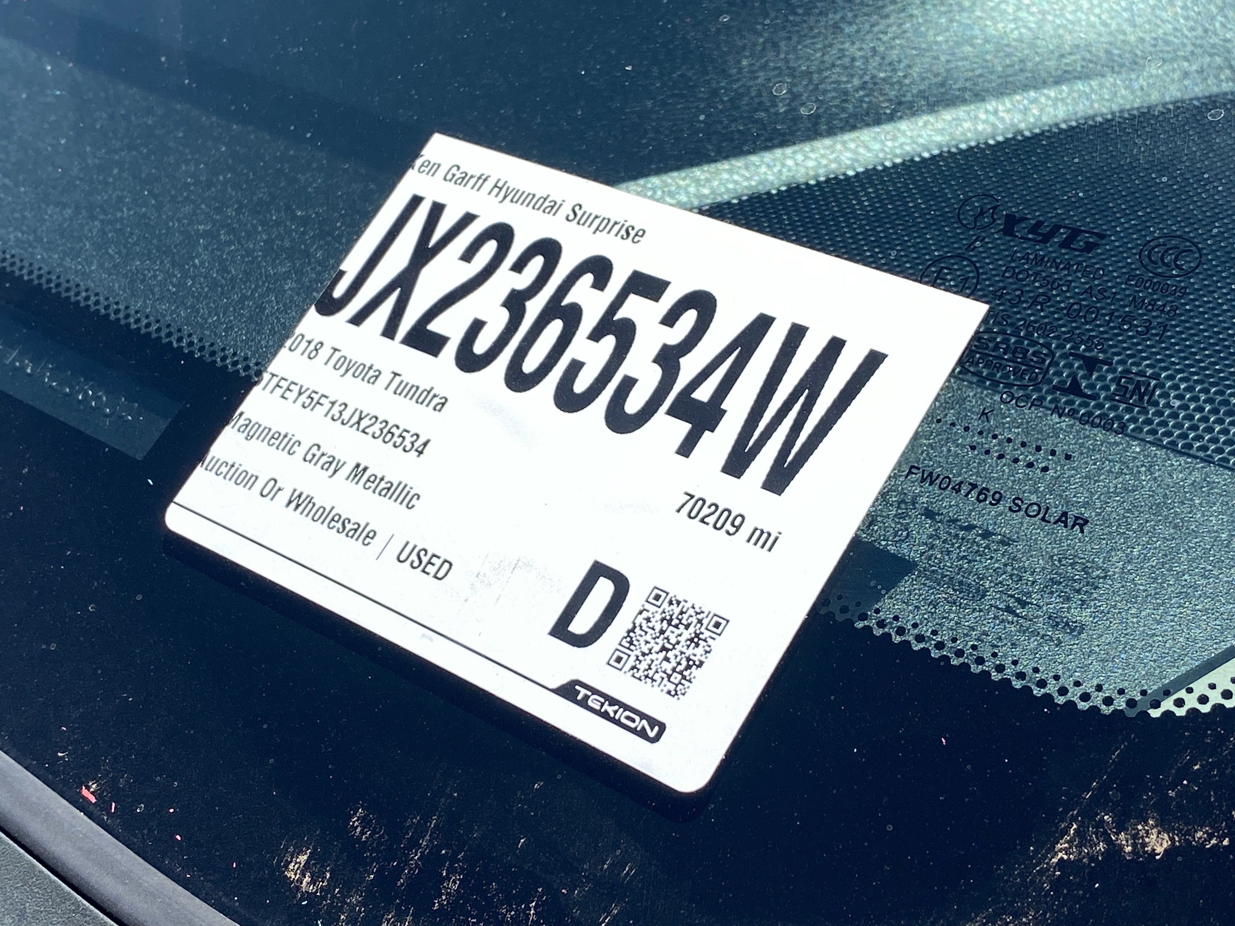 Used 2018 Magnetic Gray Metallic Toyota SR5 image 31