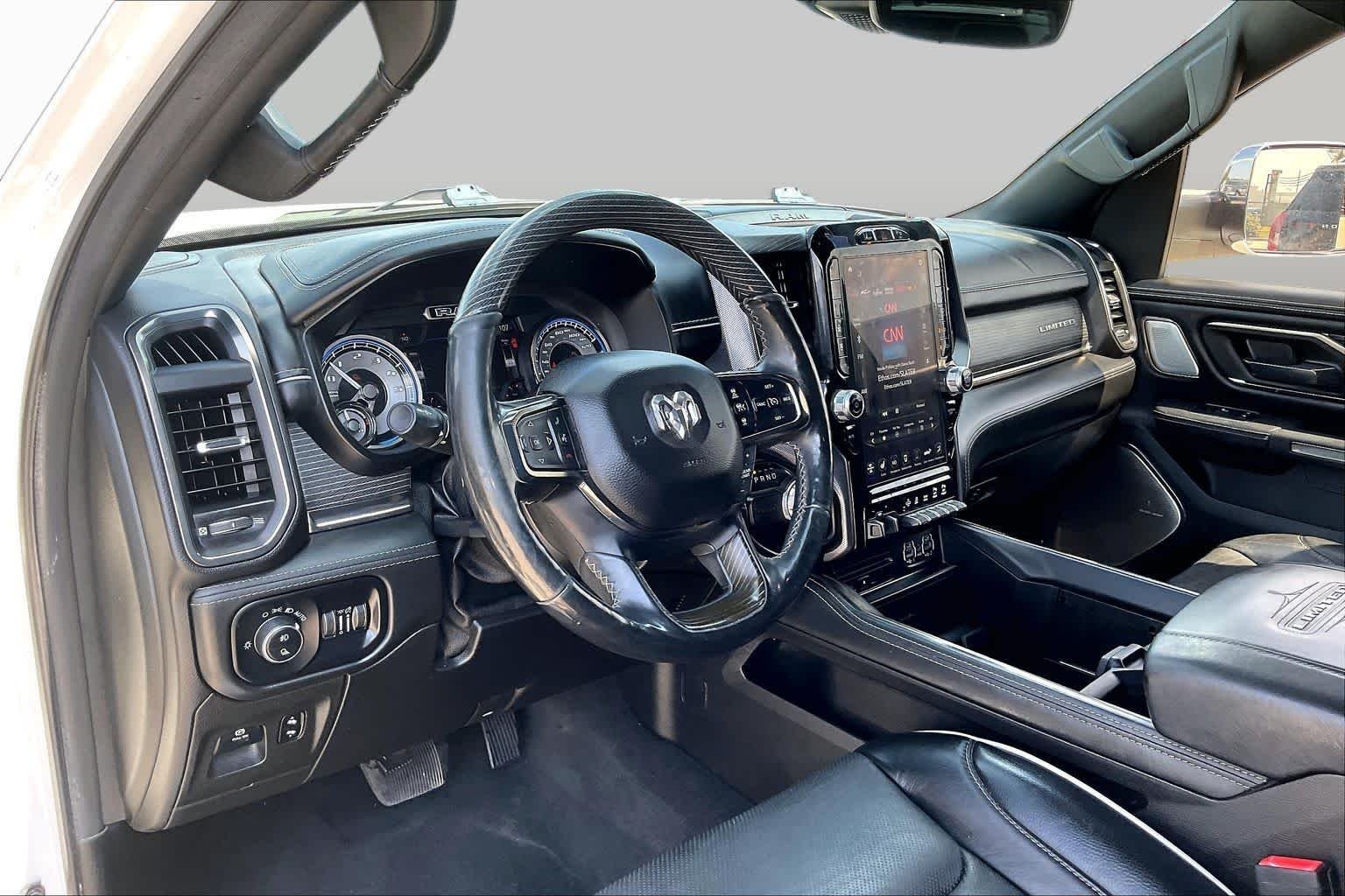Used 2019 Ivory White Tri-Coat Pearlcoat Ram Limited image 16