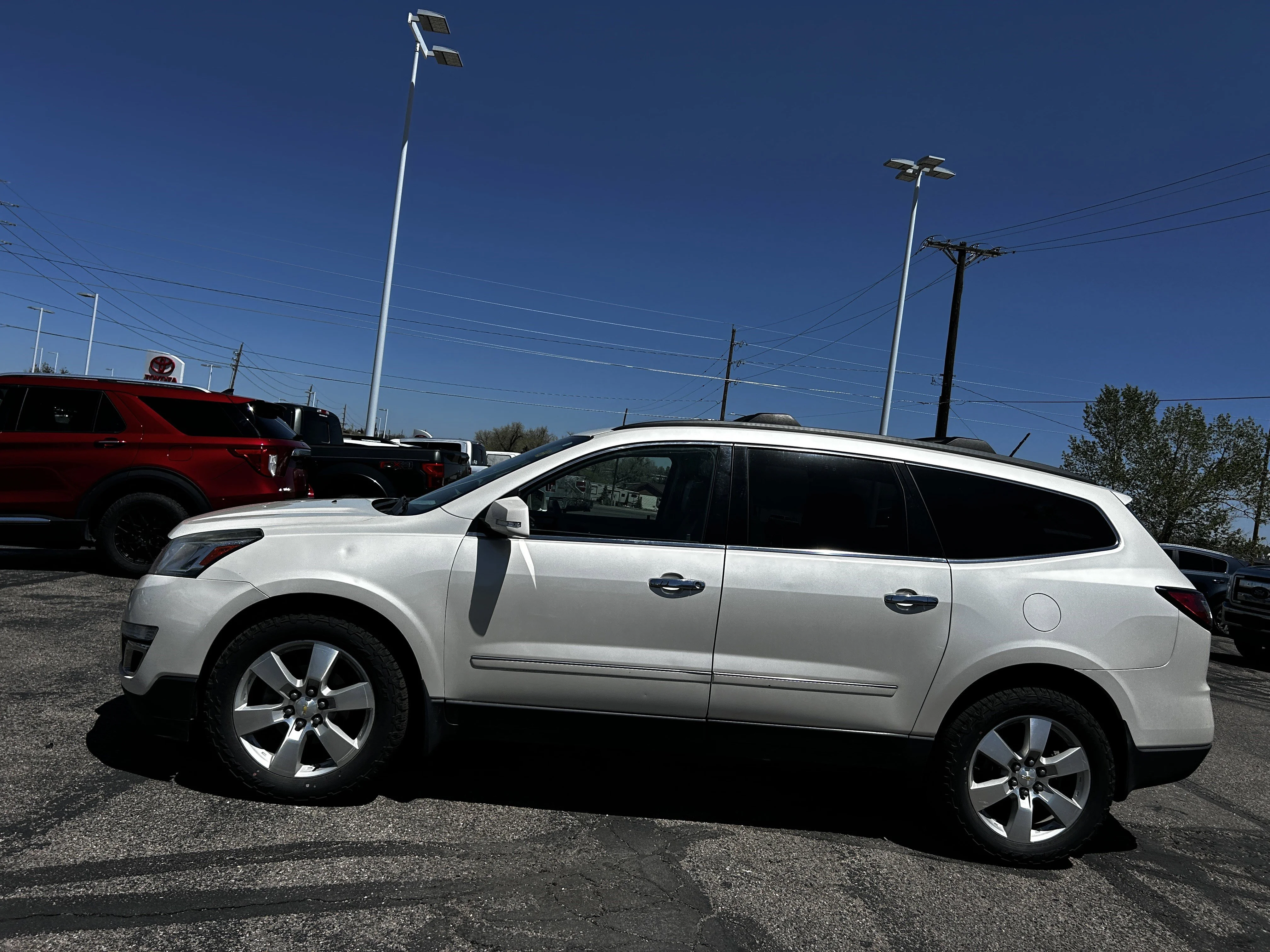 Used 2015 Chevrolet Traverse LTZ with VIN 1GNKVJKD9FJ246054 for sale in Cheyenne, WY