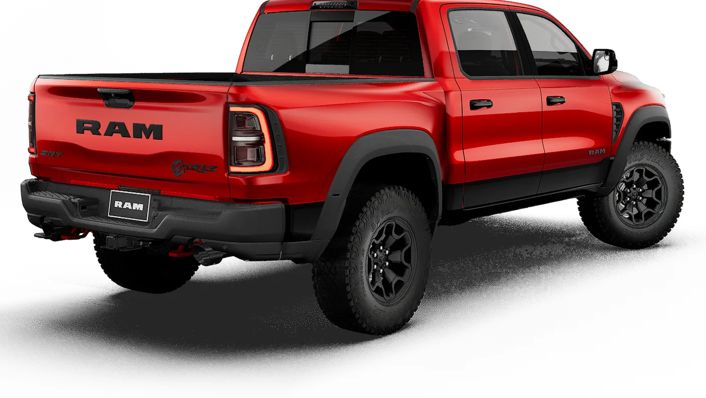 New 2027 Molten Red Pearl-Coat Exterior Paint RAM TRX image 28