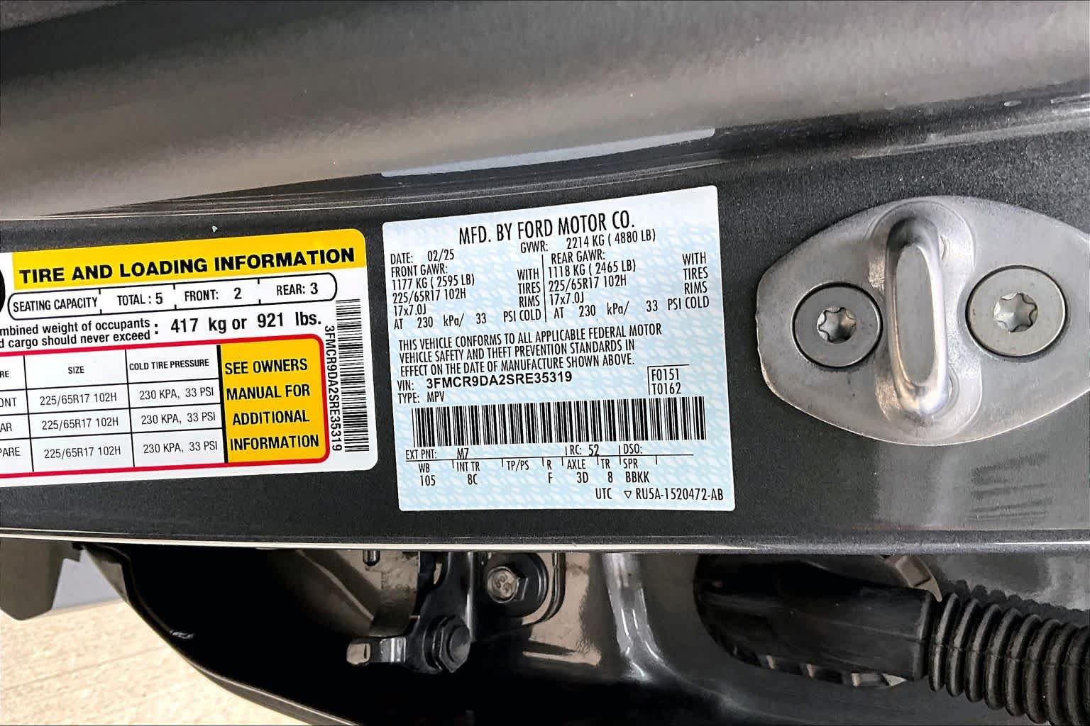 Used 2025 Carbonized Gray Metallic Ford Badlands image 34