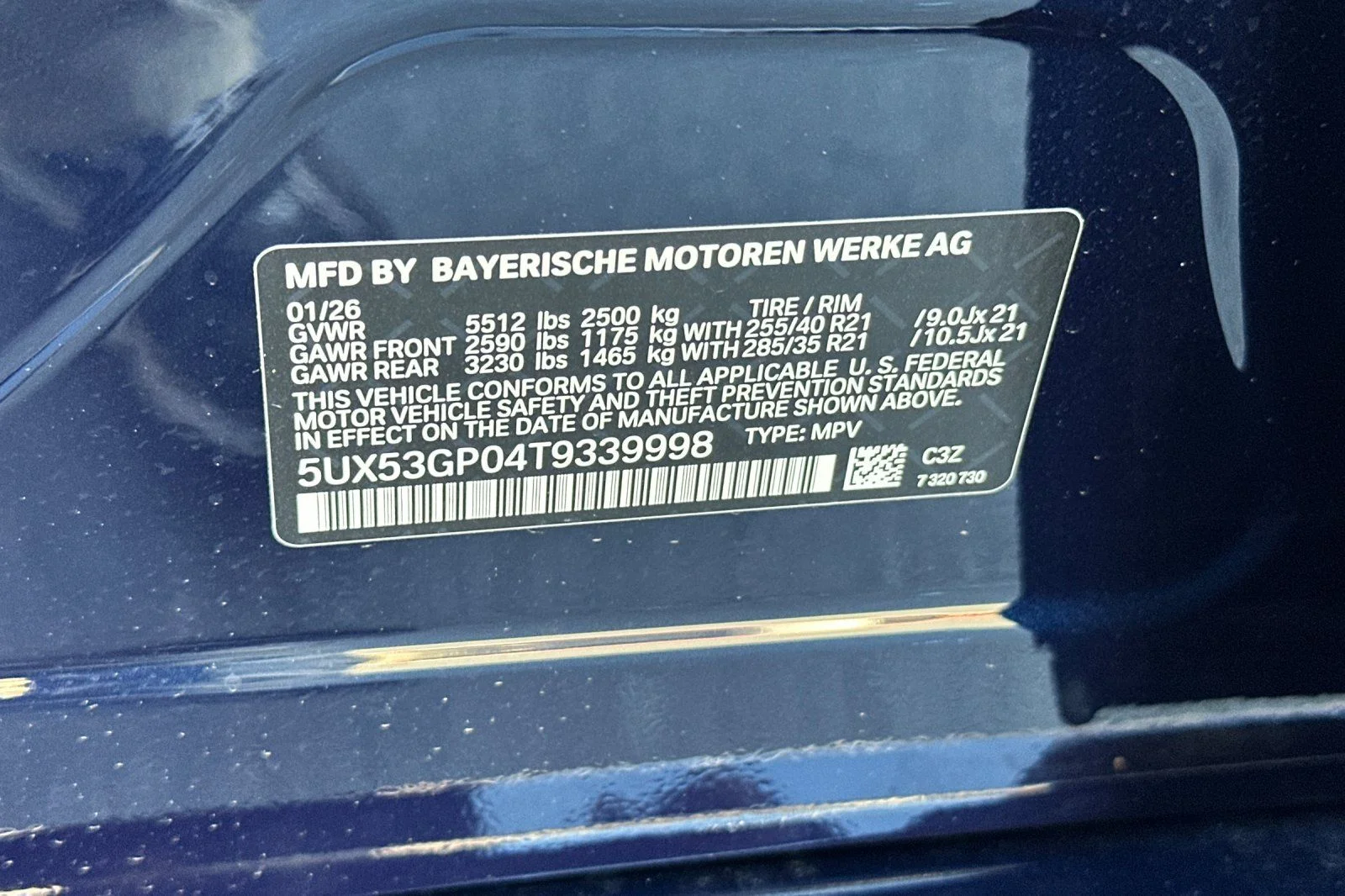 New 2026 Tanzanite Blue II Metallic BMW 30 xDrive image 23