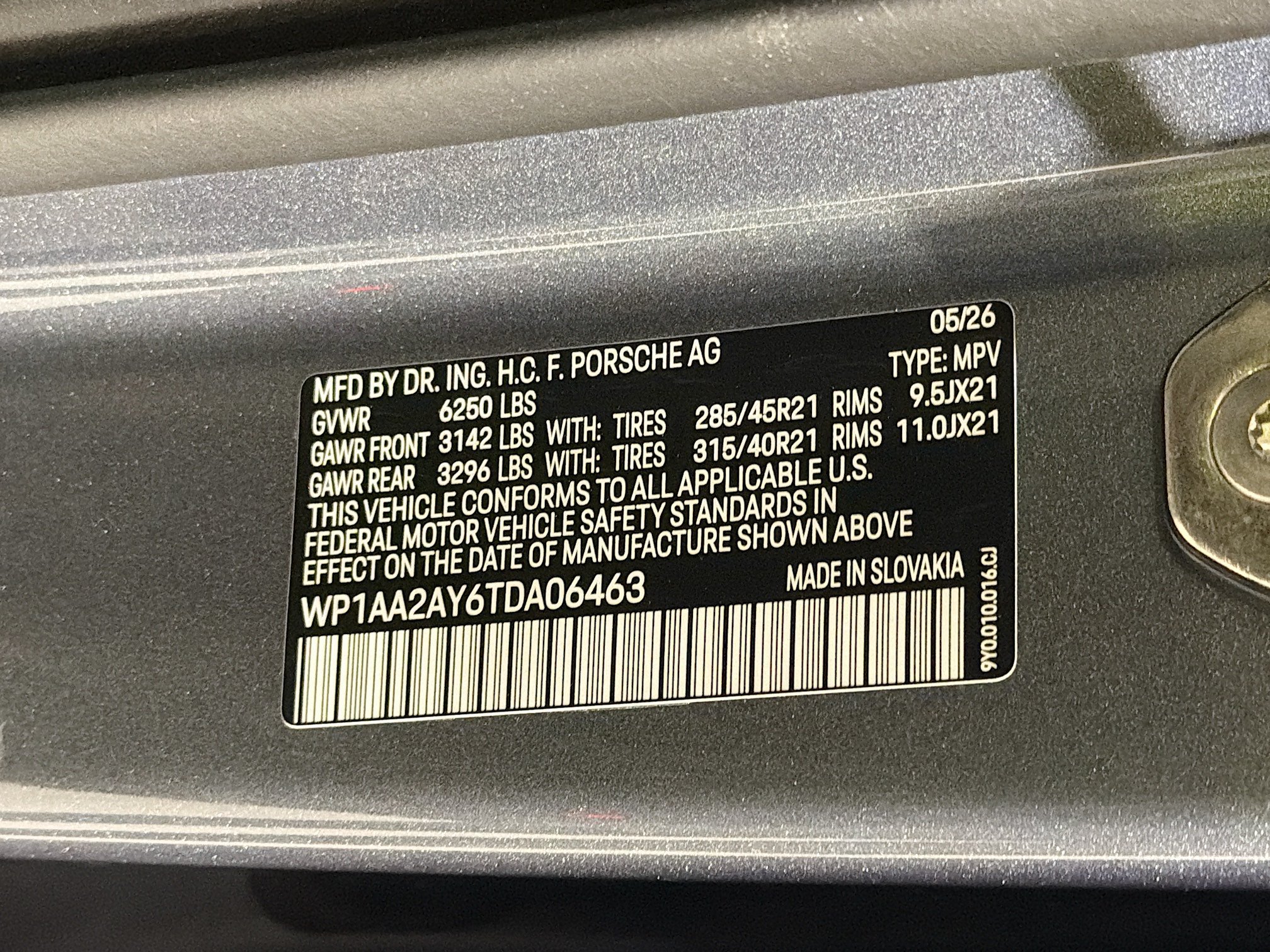 New 2026 Vanadium Grey Metallic Porsche  image 42
