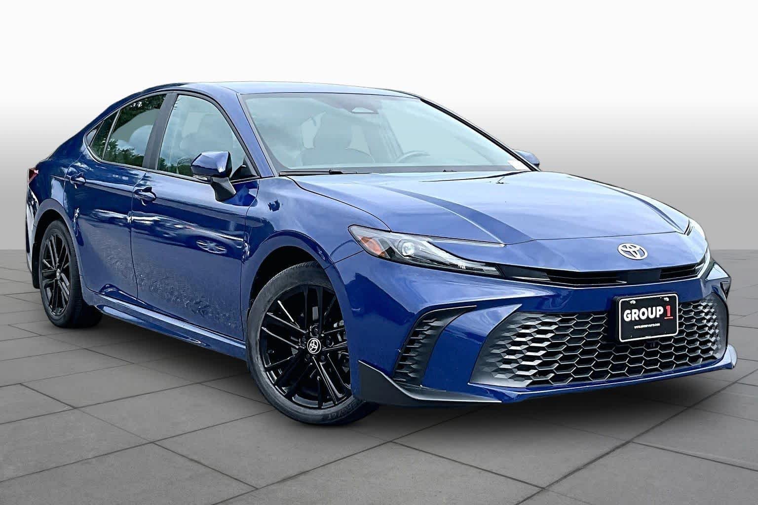 Certified Used 2025 Reservoir Blue Toyota SE image 2