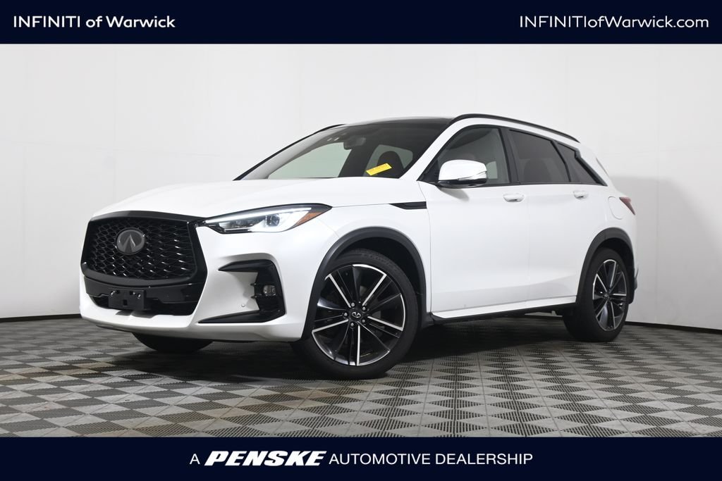 Certified Used 2023 White INFINITI SPORT image 1