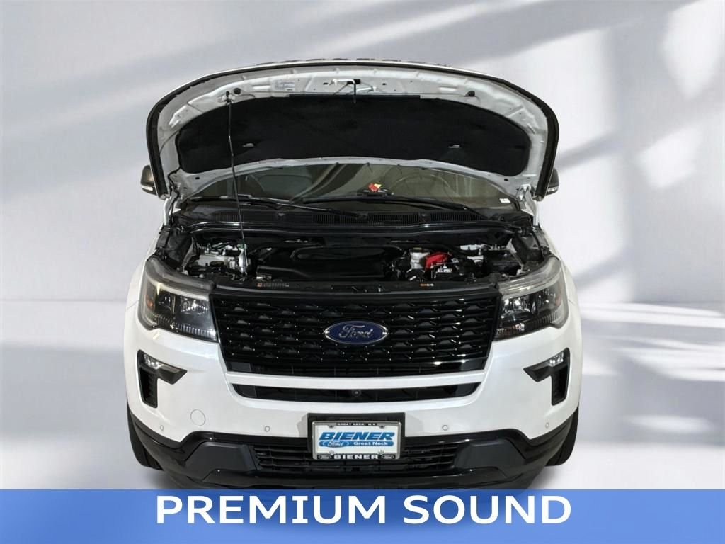 Certified Used 2019 White Platinum Clearcoat Metallic Ford Sport image 16