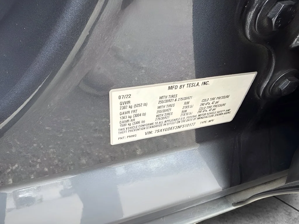 Used 2022 Gray Tesla Performance image 29
