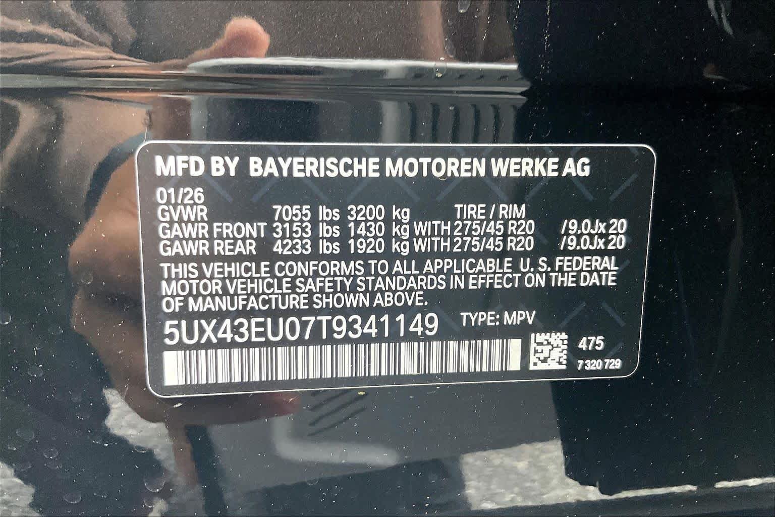 Used 2026 Black Sapphire Metallic BMW xDrive50e image 18