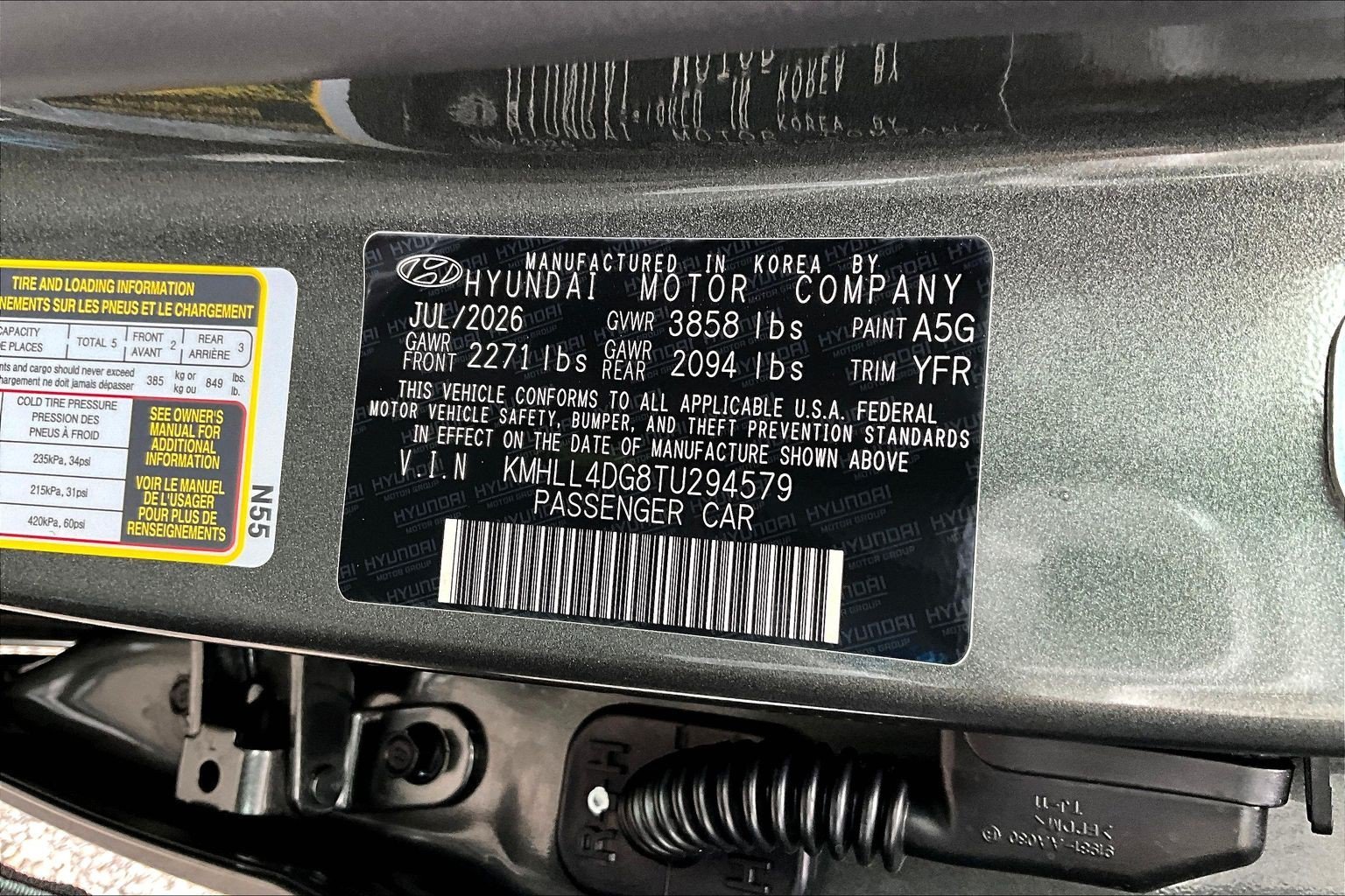 New 2026 Gray Hyundai SE image 14