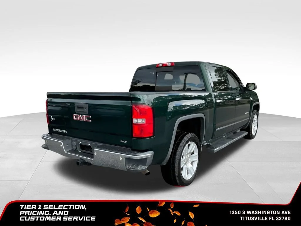 Used 2015 EMERALD GREEN METALLIC GMC SLT image 7