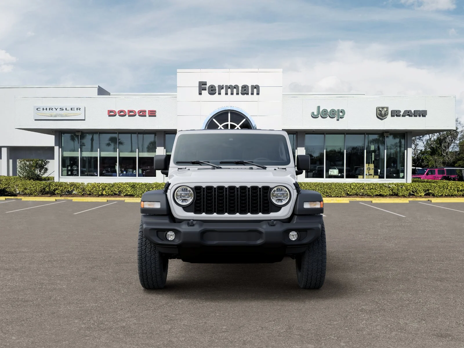 New 2026 Bright White Clear-Coat Exterior Paint Jeep Sport S image 38