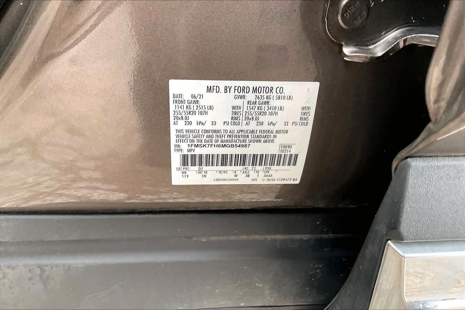 Used 2021 Stone Gray Ford Limited image 33