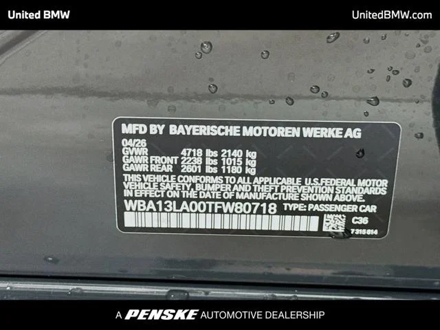 New 2026 Dravit Grey Metallic BMW 330i image 16