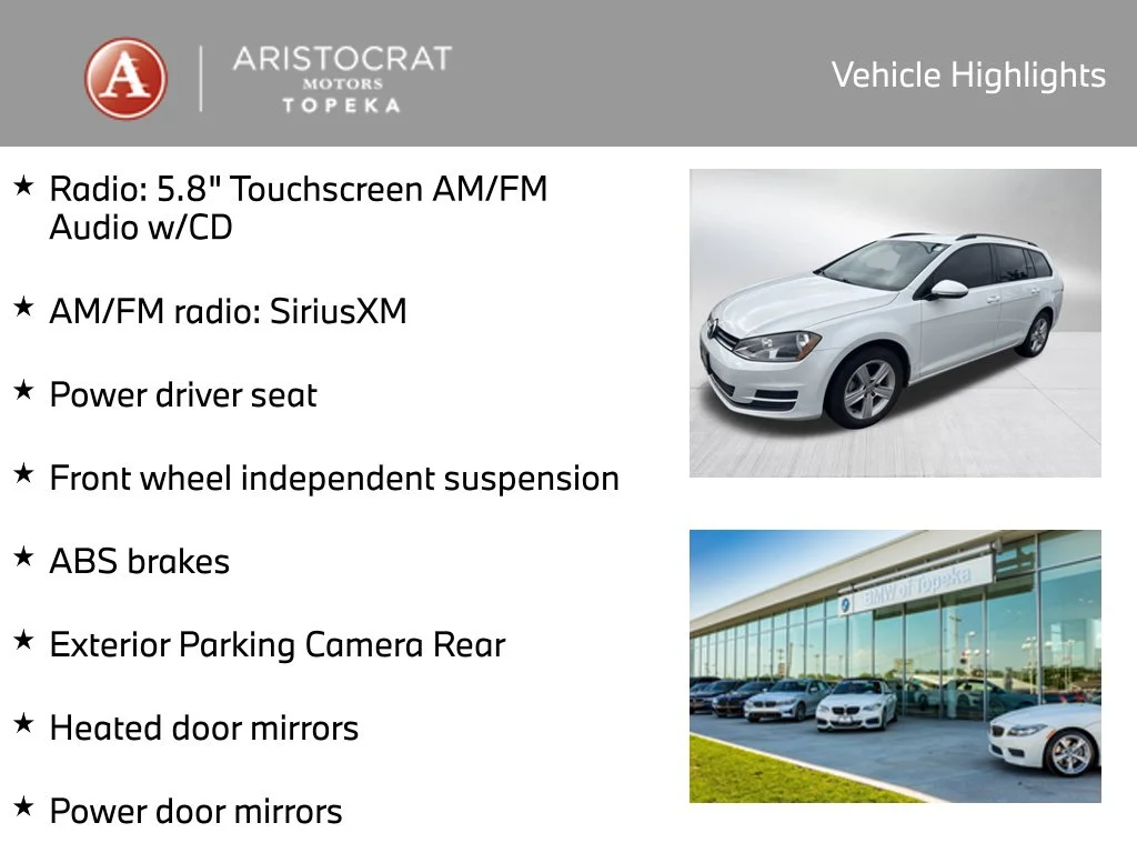 Used 2015 Volkswagen Golf SportWagen TDI S with VIN 3VWCA7AU4FM512612 for sale in Kansas City