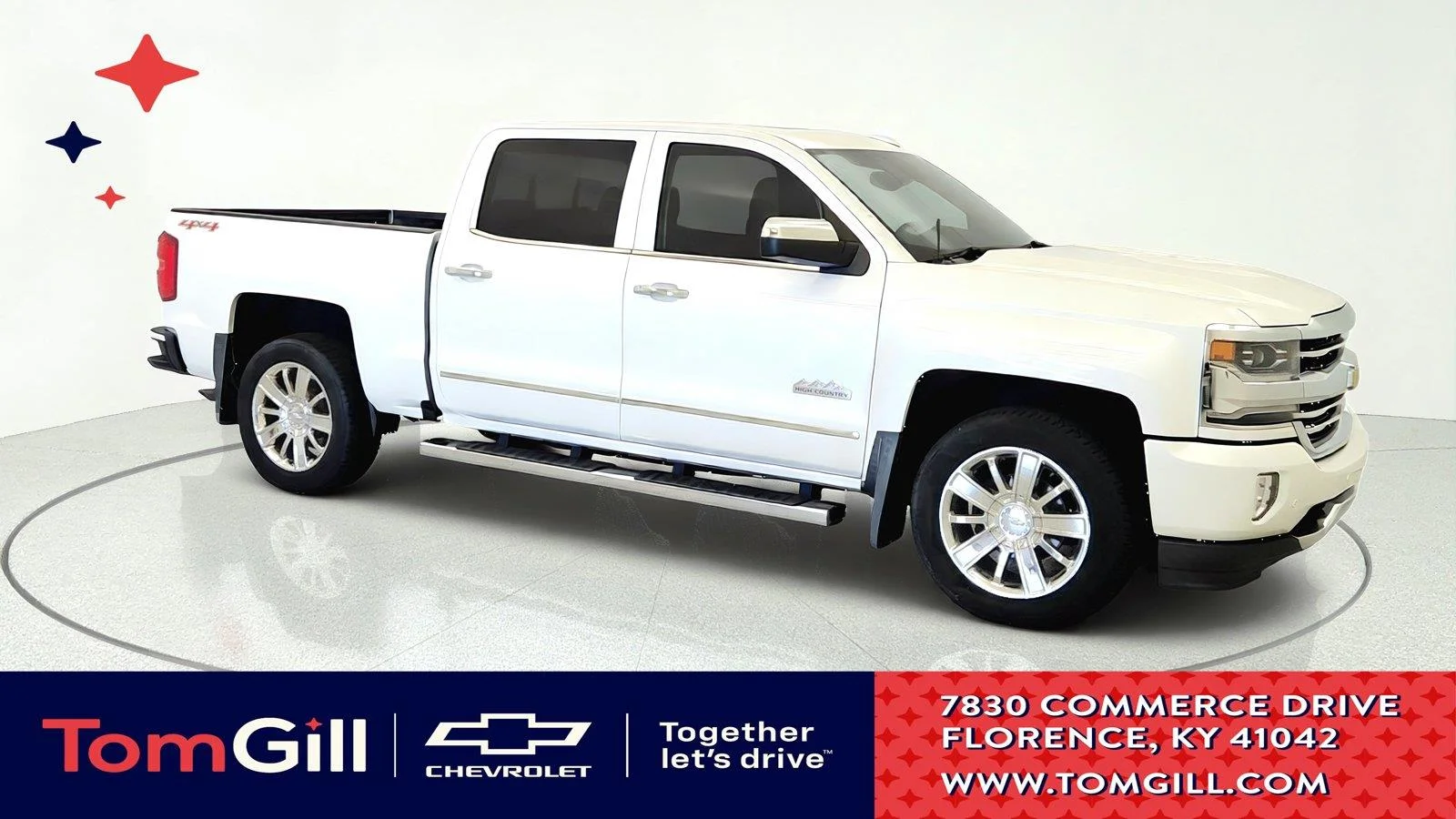 Used 2016 IRIDESCENT PEARL TRICOAT Chevrolet High Country image 1