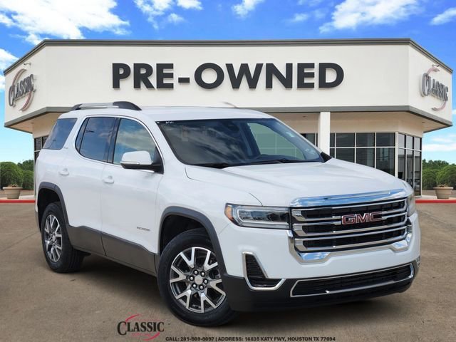 Summit White 2023 GMC Acadia SLE AWD SUV / Crossover Four-Wheel Drive