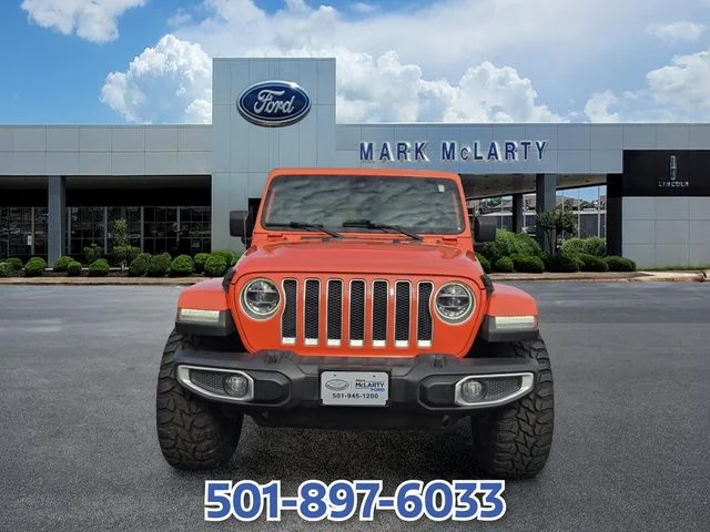 Used 2020 Orange Jeep Unlimited Sahara image 8