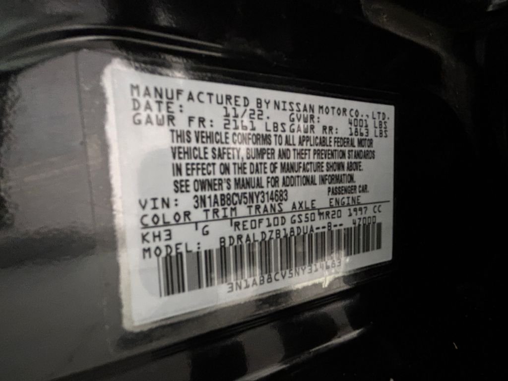 Used 2022 Black Nissan SV image 20