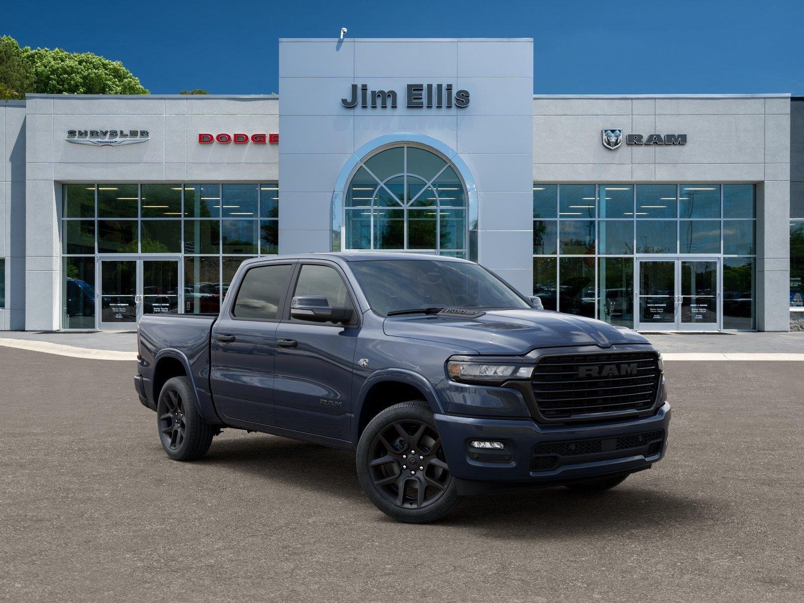 New 2026 Forged Blue Metallic Exterior Paint RAM Laramie image 5