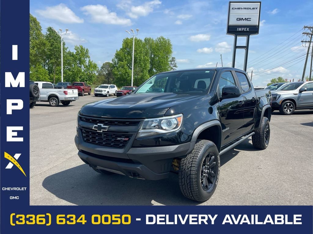 Black 2020 Chevrolet Colorado ZR2 Crew Cab 4WD Pickup Truck Four-Wheel Drive