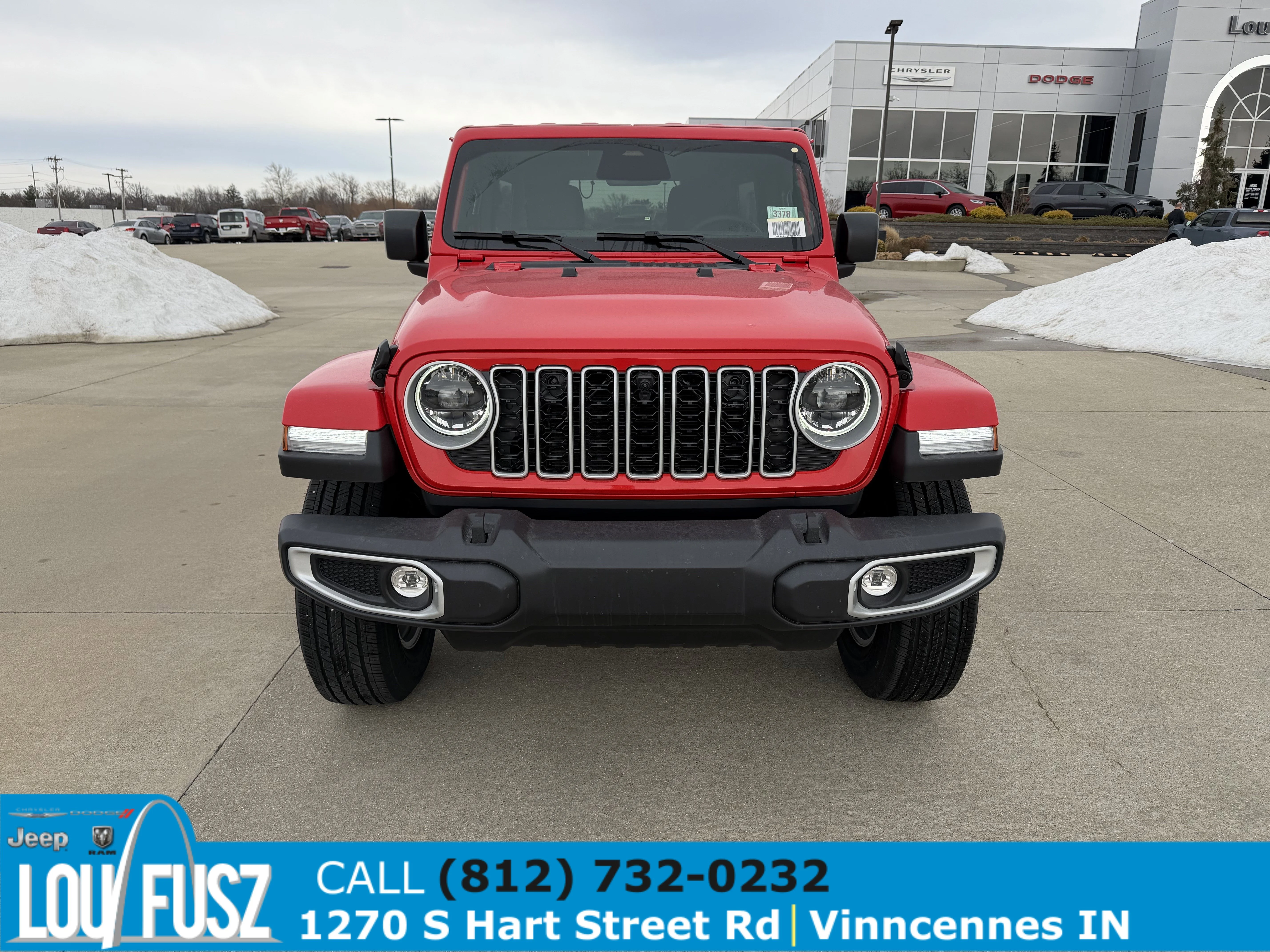 New 2026 Firecracker Red Clear-Coat Exterior Paint Jeep Sahara image 2