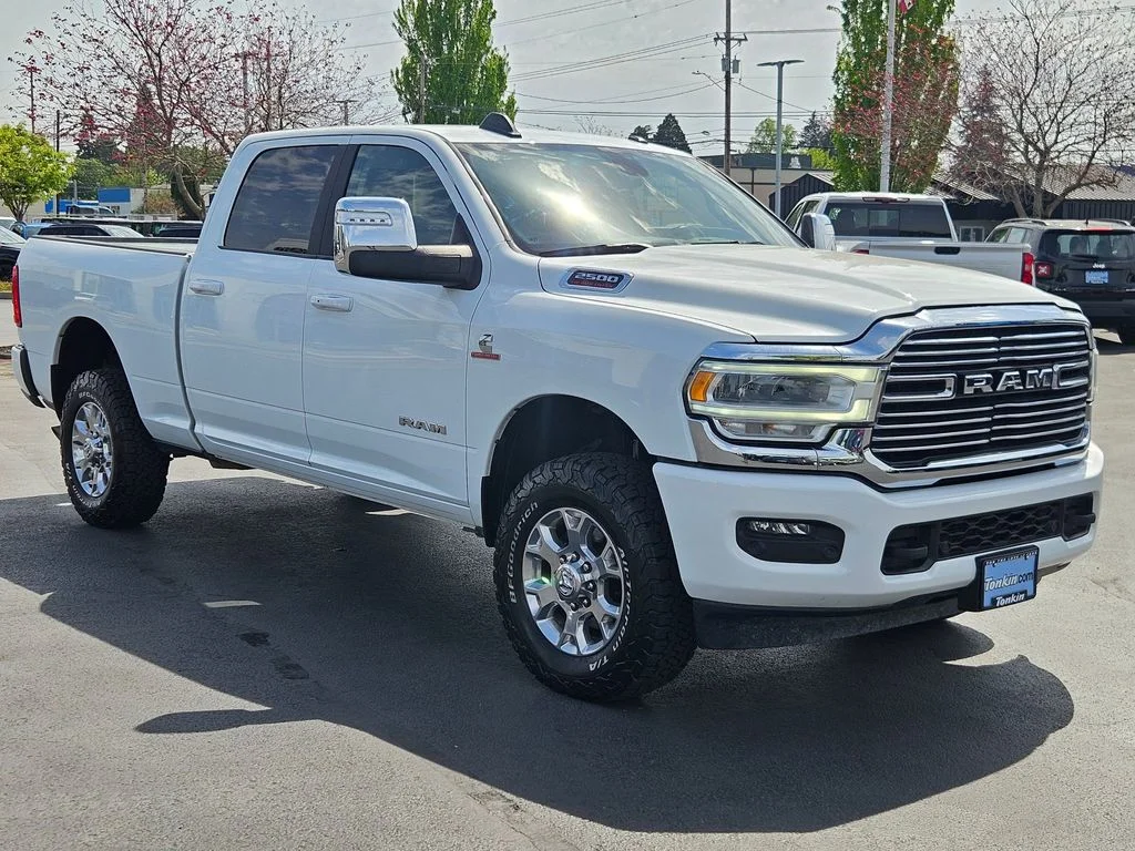 Used 2024 Bright White Clearcoat Ram Laramie image 8