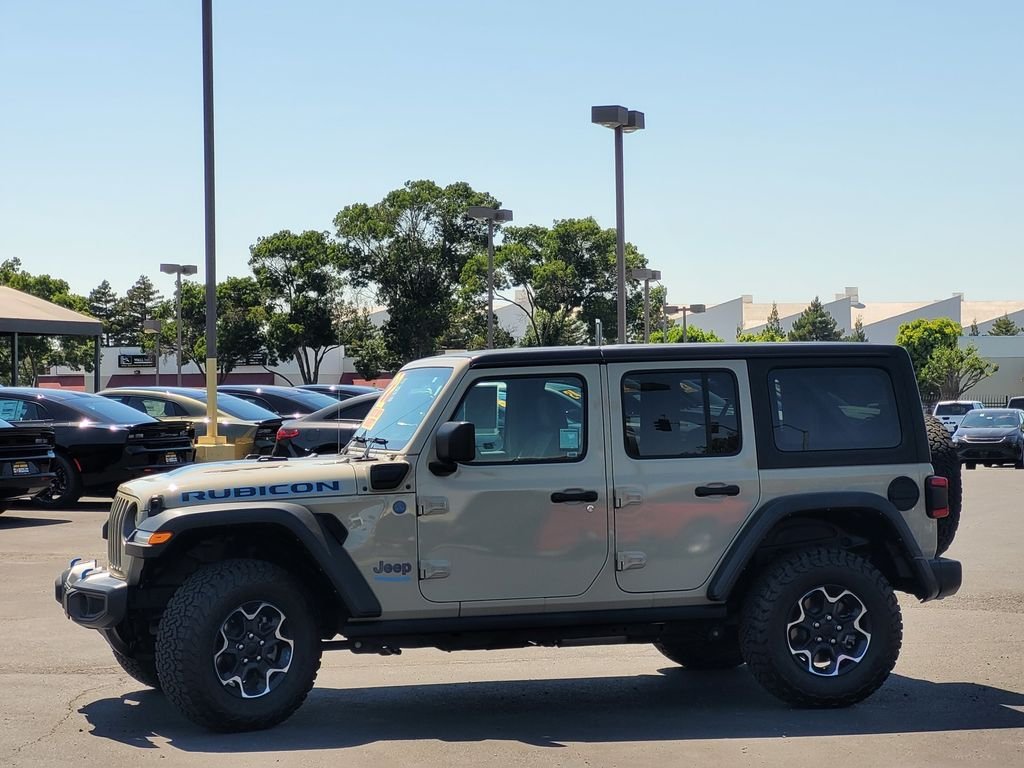 Used 2022 Beige Jeep Unlimited Rubicon 4xe image 7