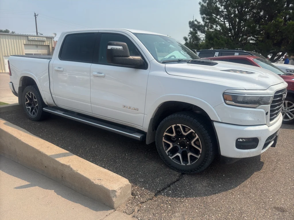 Used 2025 Bright White Clearcoat Ram Laramie image 3