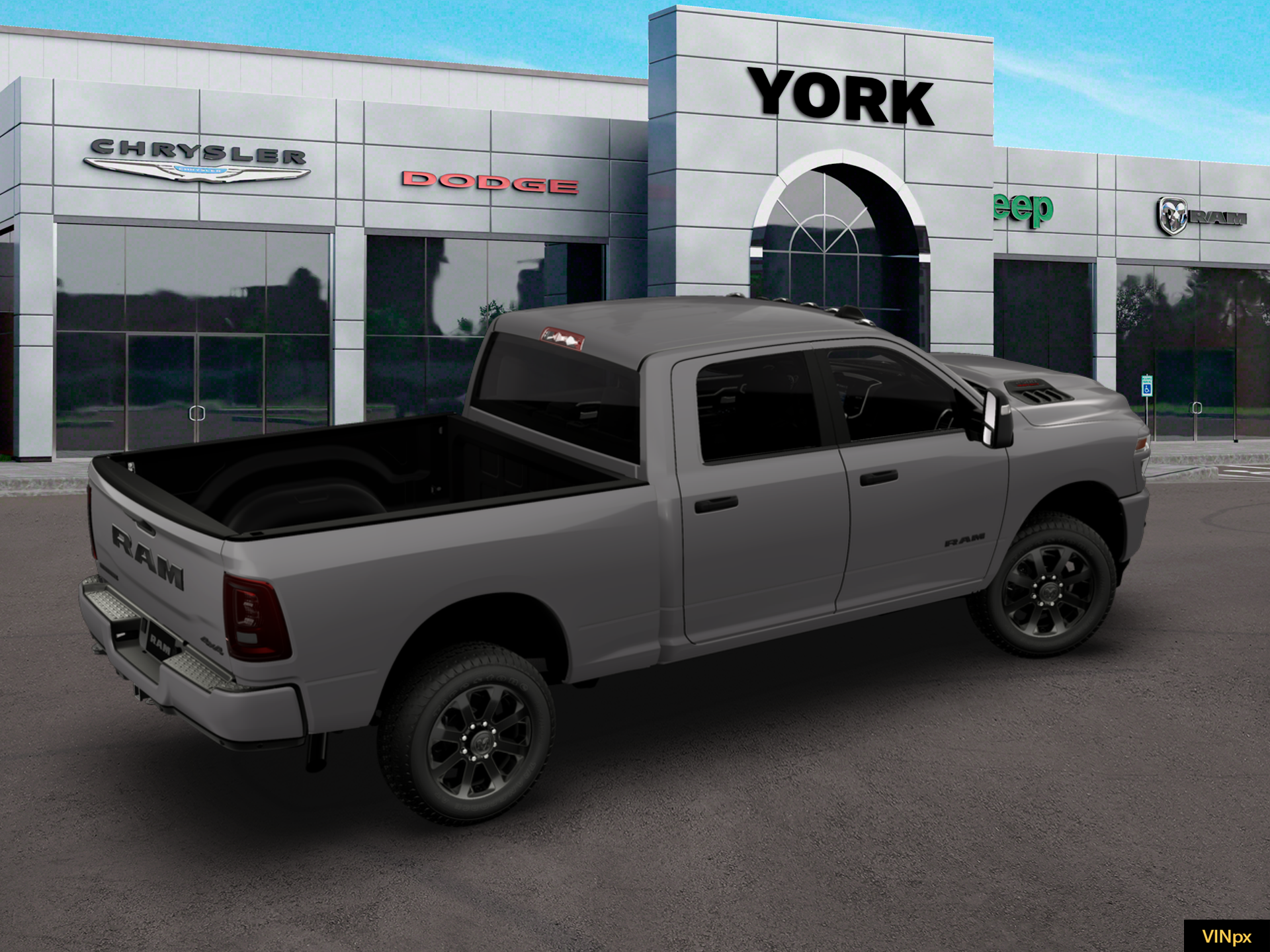 New 2026 Ceramic Gray Clear-Coat Exterior Paint RAM BIG HORN image 20