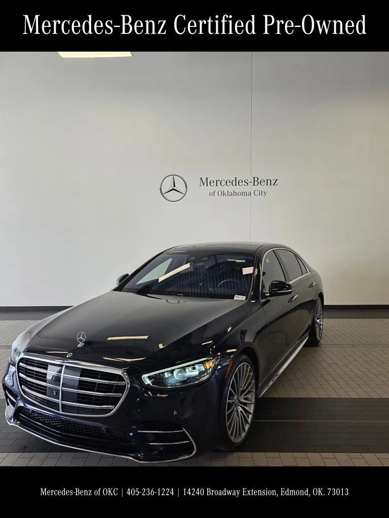 Certified Used 2022 Blue Mercedes-Benz S 580 image 1