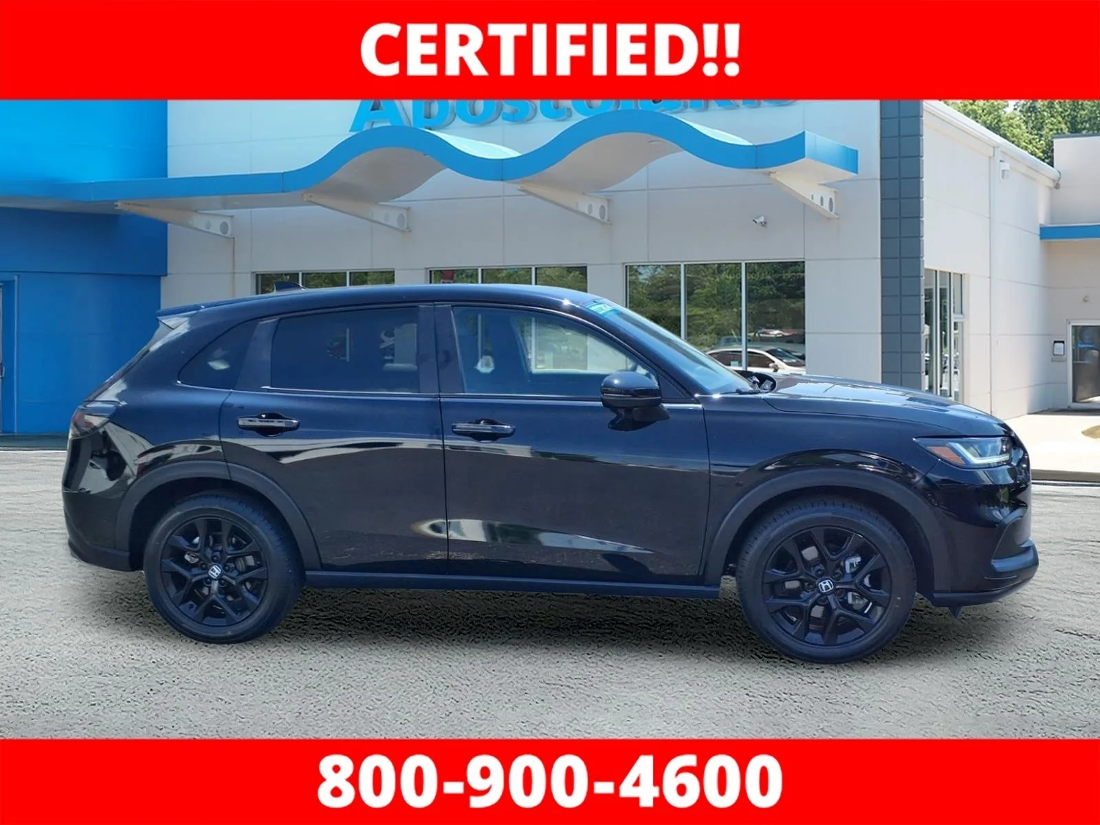 Certified Used 2024 Crystal Black Pearl Honda 5DR AWD SPORT image 2