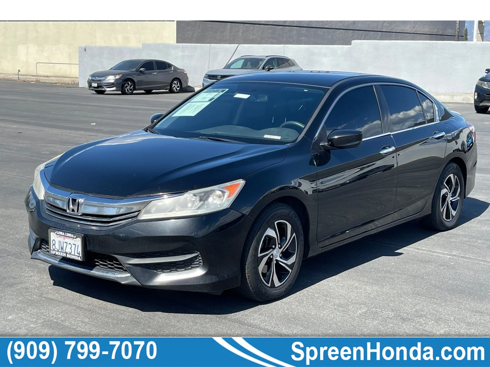 Used 2017 Crystal Black Pearl Honda LX image 1