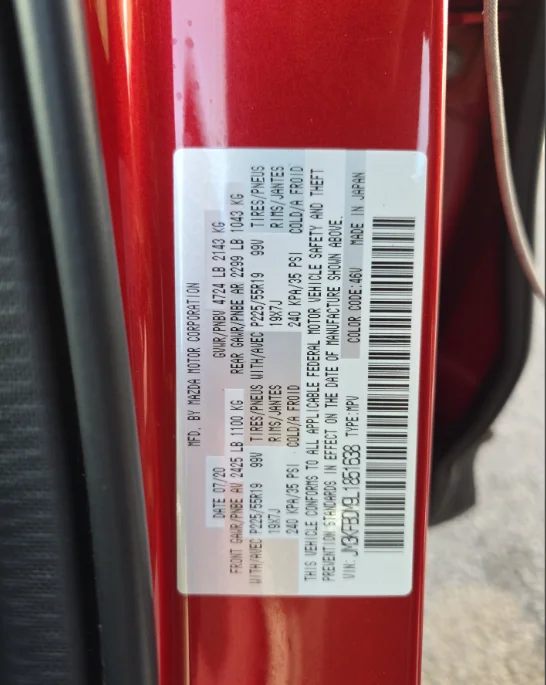 Used 2020 Red Mazda Grand Touring image 23