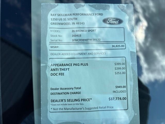 New 2026 Space White Metallic Ford Big Bend® image 2