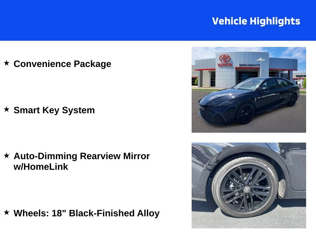 Certified Used 2025 Black Toyota SE image 4