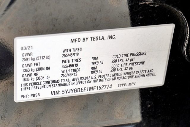 Used 2021 Black Tesla Long Range image 35