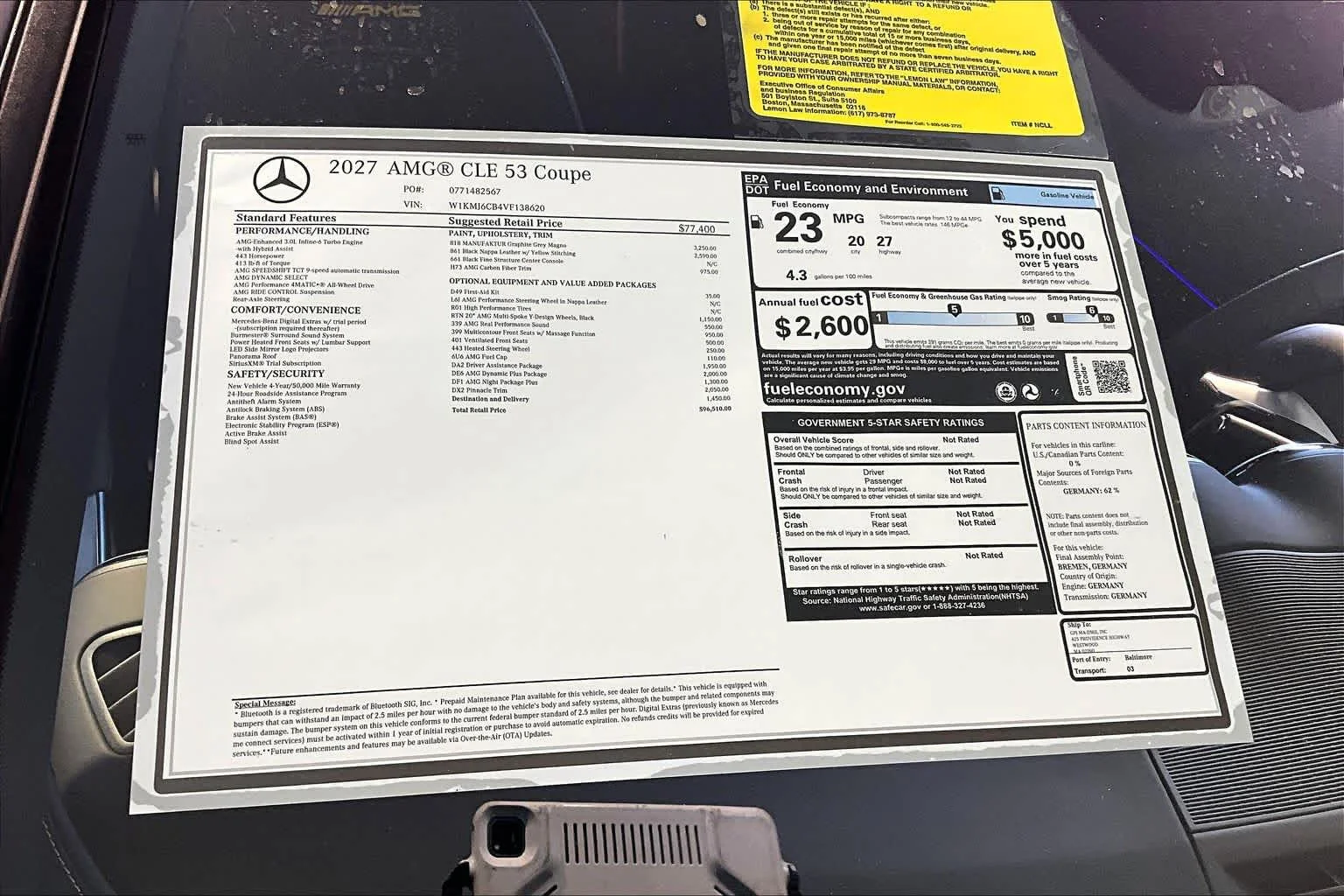 New 2027 MANUFAKTUR exclusive graphite grey magno Mercedes-Benz AMG® CLE 53 image 18