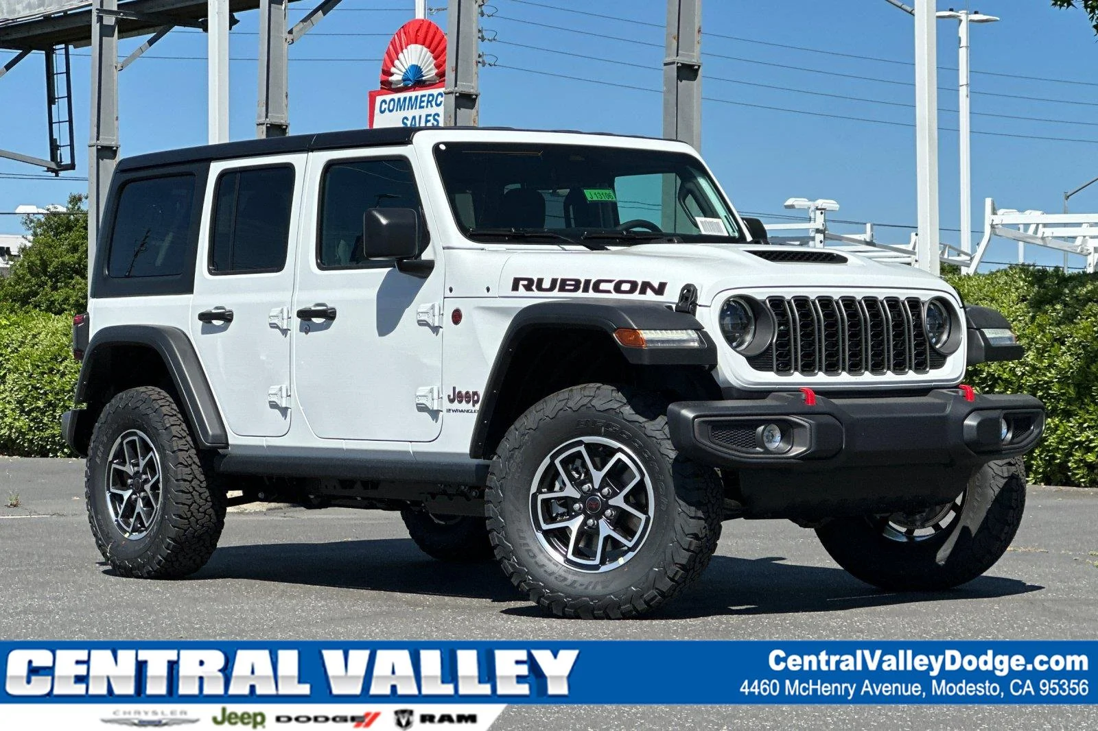 New 2026 Bright White Clearcoat Jeep Rubicon image 1