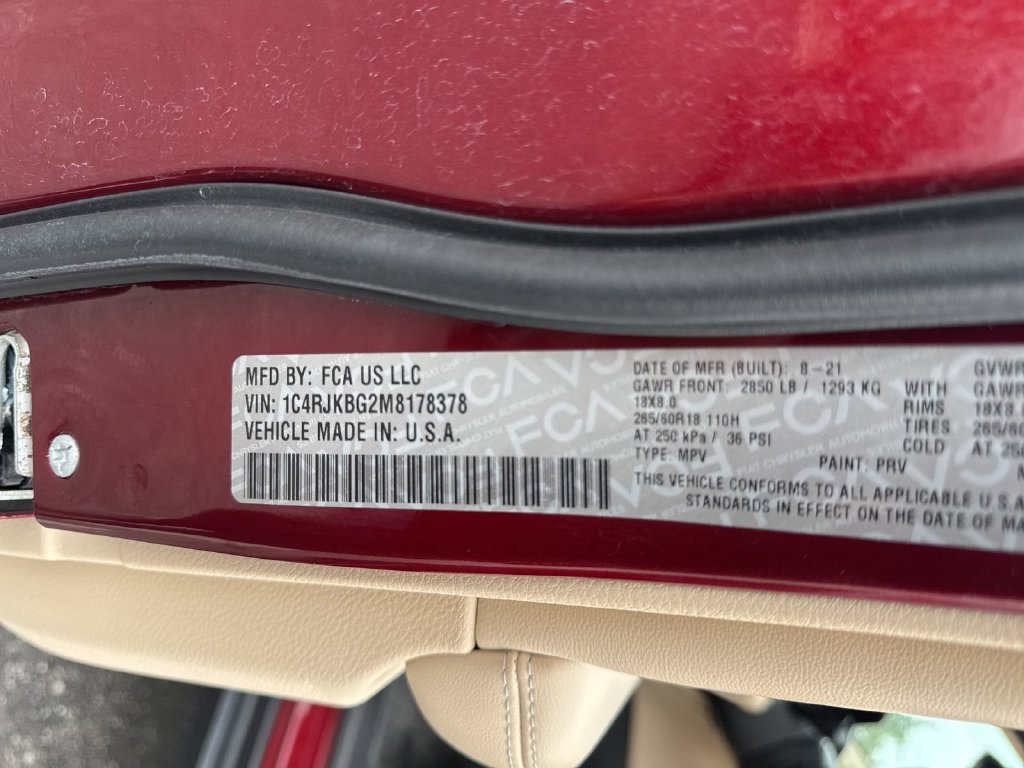 Used 2021 Red Jeep Limited image 24