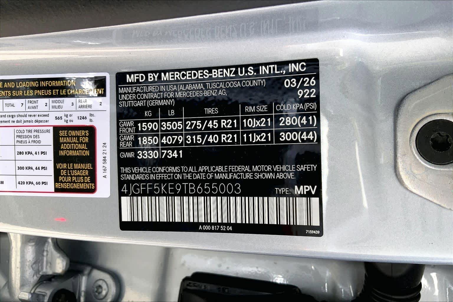 New 2026 Cirrus Silver Metallic Mercedes-Benz GLS 450 image 25