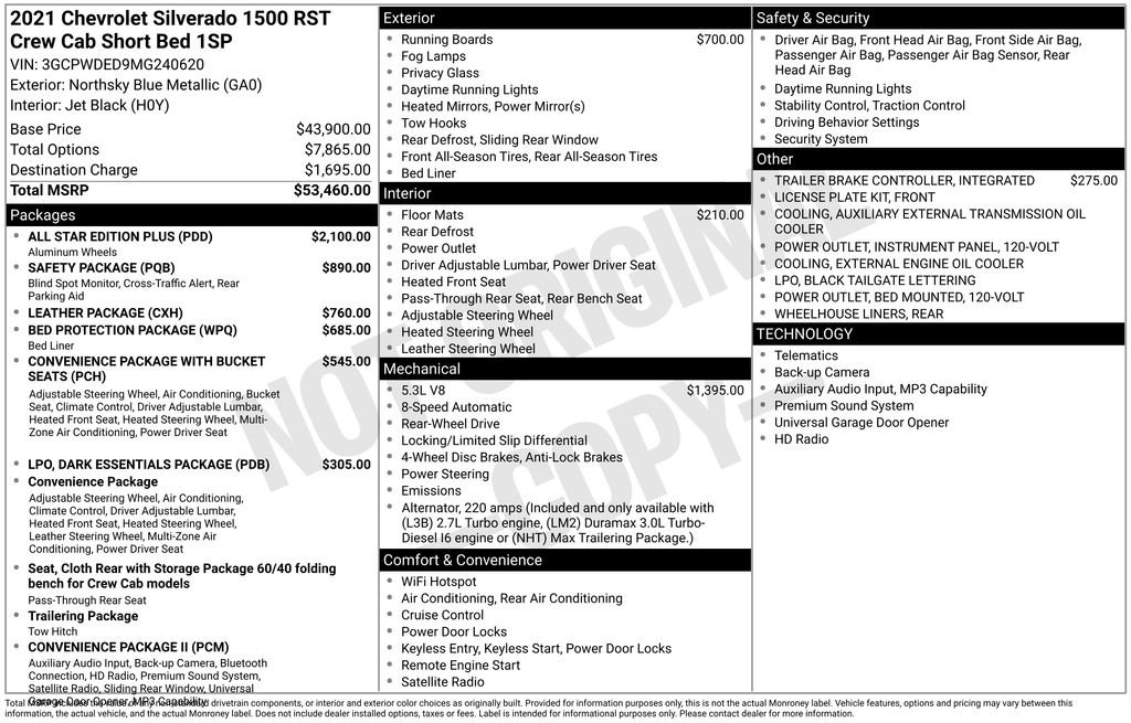 Used 2021 Blue Metallic Chevrolet RST image 11