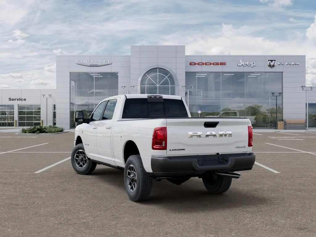 New 2026 Bright White Clear-Coat Exterior Paint RAM Laramie image 3