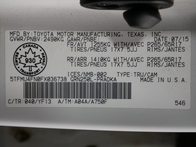 Used 2015 Super White Toyota Double Cab TRD Sport image 31