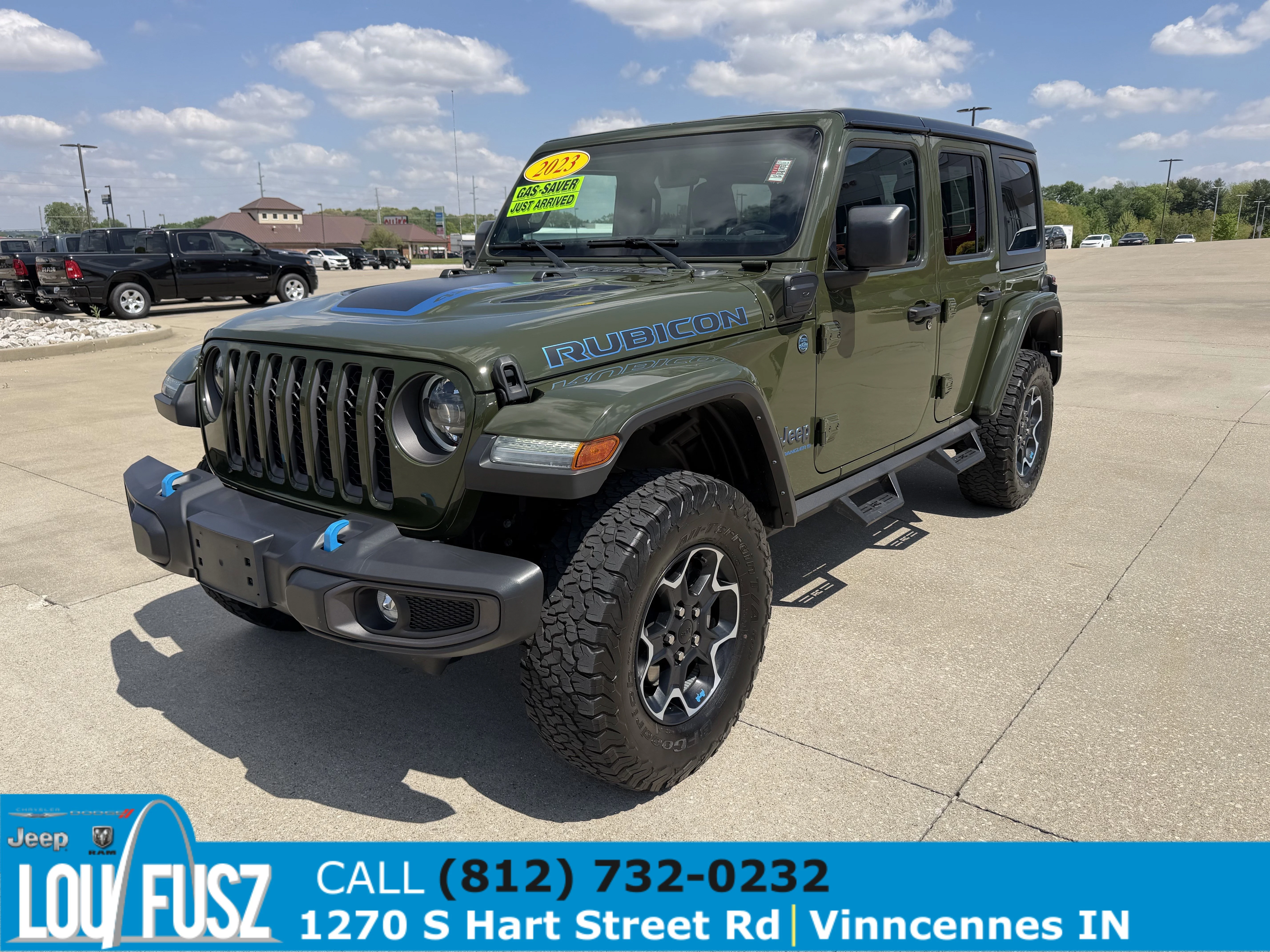 Used 2023 Sarge Green Clearcoat Jeep Rubicon image 3