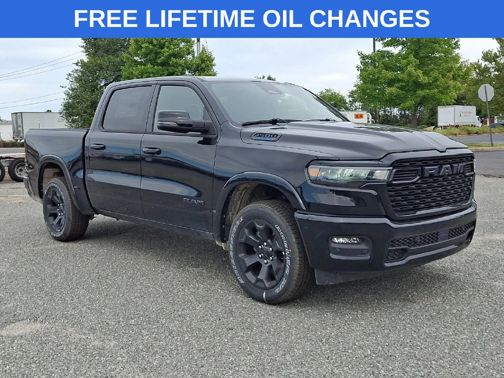 New 2026 Diamond Black Crystal Pearl-Coat Exterior Paint RAM Big Horn image 1